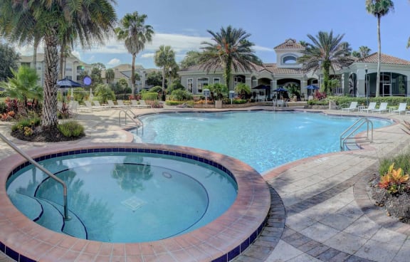 Stylish Clubhouse at Tuscany Bay Apartments in Westchase, Tampa, FL